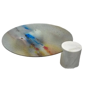 Mesa de <span class=keywords><strong>Centro</strong></span> de Vidrio de Lujo Nórdico Moderno con Certificación CE de la UE, Mesa de <span class=keywords><strong>Centro</strong></span> de Alta Gama para Hoteles, Apartamentos Familiares y Villas - Product Image 2