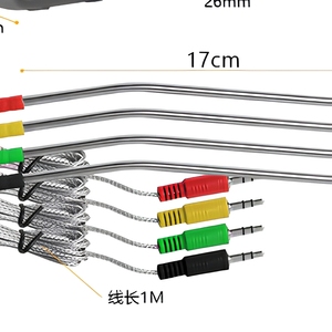 Thermomètre de cuisson sans fil à 4 sondes, ensemble de thermomètres numériques pour viande, grand écran, moniteur de cuisson à distance - Product Image 3