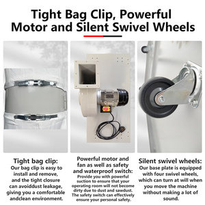 Scie industrielle portative de chantier, petit dépoussiéreur de haute qualité pour le travail du bois et les machines CNC - Product Image 5