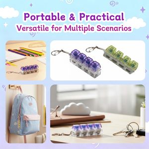 Best Quality 4 Keys Mechanical <b>Keyboard</b> Switch Keychain <b>Keycap</b> Tester Switches With LED Light & Relieve Stress Fidget Keychain - Product Image 2