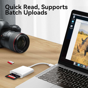 Zwei-in-Eins-USB-C-OTG-Kartenleser 2 in 1 mit TF SD-Karten unterstützung für externe Installation der iPhone-Pad-Kamera - Product Image 6