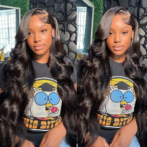 Nature Raw Virgin <strong>Body</strong> <strong>Wave</strong> 13x6 HD Lace Front Human Hair Wig 30 36 Inch Brazilian 13x4 Hd Lace Frontal Wigs for Black Women - Product Image 2