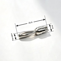 4.0mm Cross Head Banana Plug Nickel Plated Brass Connector Metal Pin Accessories for Test Instruments and Circuits