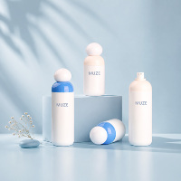 Flacon pompe sans air MUZE 30ml 50ml 100ml | Emballage cosmétique en gros pour crème visage, écran solaire, lotion | Fabricant OEM