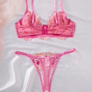 2026 Populaire <span class=keywords><strong>Sex</strong></span> Lingerie Set Van Hoge Kwaliteit Pure Sensuele Vrouwen, Prachtig Borduurwerk, Sexy Doorzichtige Bh - Product Image 3