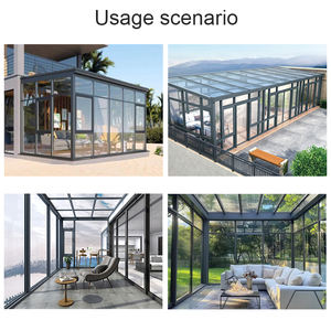 Pyramide modulaire en plexiglas Tringle en verre élégant Frefab Morden Glass Tiny House Sunroom Indoor Insulating Glass Greenhouse - Product Image 5