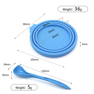 कस्टम लोगो सुरक्षित गैर विषैले जलरोधी सिलिकॉन कुत्ते बिल्ली भोजन पालतू चम्मच के साथ ढक्कन को सील कर सकते हैं - Product Image 6
