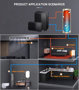 Bomba de Agua con Aire como Fuente de Calor R290 WiFi de 12KW, Alta Eficiencia Energética A+++, EVI, Baja Temperatura Ambiente, Agua Caliente Doméstica/Eléctrica - Product Image 6