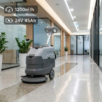 Autolaveuse autoportée compacte XD30, largeur 380 mm, alimentée par batterie 24V 45Ah, 1200 ㎡ Efficacité pour les bureaux et les magasins de détail