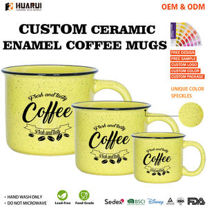 Juego de Tazas de Café de Cerámica con Logotipo Personalizado, Estilo Retro Vintage, para Acampar al Aire Libre, con Diseño Moteado Clásico - Product Image 2