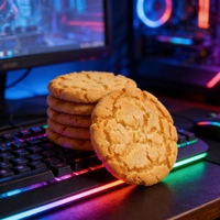 Biscuits artisanaux de qualité supérieure en vrac pour le petit-déjeuner, sains, naturels, au beurre et à la pêche, croustillants