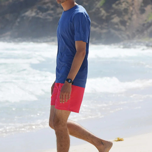 Cantidad mínima de pedido: Camiseta informal de manga larga con estampado playero y logotipo, camiseta personalizada de algodón transpirable para hombre - Product Image 3
