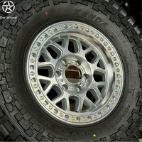 Jantes forgées monobloc DW 17 18 20 pouces, véritable beadlock, en alliage d'aluminium forgé, finition argent usiné, pour Jeep Wrangler JK JL, roues tout-terrain