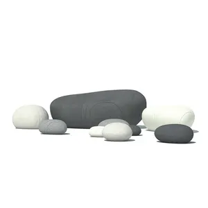 Pebble Stone Shape Sofa Modular Hiện Đại Sang Trọng Ý Thiết Kế Nội Thất Nội Thất