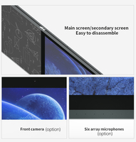ITATOUCH Tableau blanc interactif intelligent à écran LCD Nano 86'' à prix réduit, résolution 4K, tactile capacitif, double système, pour usage scolaire
