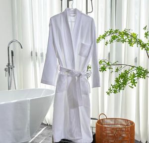 Peignoir <span class=keywords><strong>de</strong></span> spa en coton gaufré 100 %, serviette <span class=keywords><strong>de</strong></span> <span class=keywords><strong>bain</strong></span> douce en tissu éponge pour hommes et femmes, qualité hôtelière pour hôtels 5 étoiles - Product Image 1