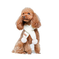 UFBemo Offre Spéciale rose lapin moelleux boule écharpe mignon mode hiver chien tricoté animal chaud écharpe