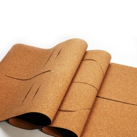 Tappetino Yoga in Sughero Naturale 4mm con Base in TPE Antiscivolo per Yoga, Pilates, Stretching, Logo Personalizzato, Direttamente dalla Fabbrica