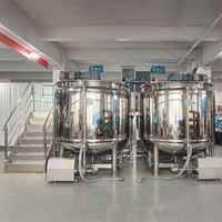 Mélangeur-agitateur de 5000 L pour la fabrication de détergent vaisselle, petit réservoir de mélange pour liquides, détergents et shampoings avec chauffage
