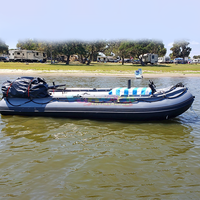 Bateau pneumatique haute vitesse en promotion, bateau de pêche, bateau à rames, bateau électrique en Hypalon, catamaran gonflable avec moteur