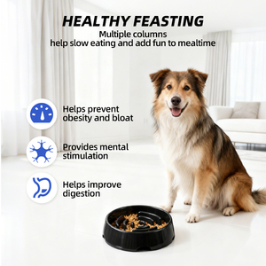 Tigela de Alimentação Lenta Ecológica Personalizada para Cães em ABS Antiderrapante 3 Tamanhos Compatível com Ração Seca e Úmida para Cães e Gatos - Product Image 3