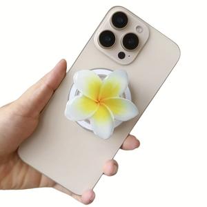 Support de téléphone magnétique à fleurs hawaïennes tendance, pendentif cadeau en forme de fleur de prunier en résine, compatible avec tous les modèles de téléphones - Product Image 5