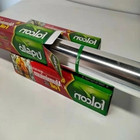 Feuille d'aluminium de qualité alimentaire 8011 11Mic * 350mm * 150m feuille d'aluminium robuste/petit rouleau