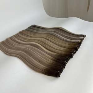 Extensiones de Cabello Ruso 100% Cabello Humano Virgen Súper Doble Trama Remy, Permanente, Se Puede Cortar, Sin Caída - Product Image 3