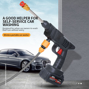 Pistolet de lavage de voiture sans fil haute puissance avec batterie au lithium 21V, moteur sans balais, jet d'eau puissant - Product Image 5