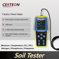 Analyseur de sol numérique 7 en 1 pour pH humidité EC NPK température testeur de sol portable