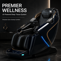 Fauteuil de massage 4D SL Track, inclinable à gravité zéro, avec commande vocale IA, masseur robotique Shiatsu, canapé de bien-être inclinable