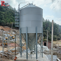 Silo in Acciaio Zincato per Allevamento di Pollame, Silo per Cereali e Chicchi di Caffè, Struttura in Acciaio in Vendita