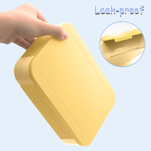 Nouvelle boîte à lunch rectangulaire coréenne de 1200 ml, portable, chauffante, étanche, sans BPA, <span class=keywords><strong>en</strong></span> matériau de qualité alimentaire, avec couverts, pour les sorties - Product Image 6