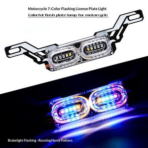 Luz Trasera para Motocicleta, LED Intermitente de Siete Colores, Luz de Freno Eléctrica Modificada de 3W, Luz de Advertencia Universal OLIVER, Anticolisión Trasera - Product Image 5