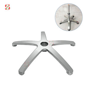 Base de fauteuil de <span class=keywords><strong>barbier</strong></span> professionnel en alliage d'aluminium avec pompe hydraulique et pieds étoile à cinq branches pour salon de coiffure - Product Image 1