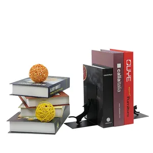Hot Sell Material Iron Book Holder Bookends High Quality Decorative Metal Bookends
