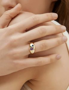 เครื่องประดับสั่งทำพิเศษ แหวนทองแท้ 9k 10k 14k 18k PT ทองคำขาว ทองคำเหลือง ทองคำชมพู เพชรแล็บ/พลอย ผลิตจากโรงงาน - Product Image 2