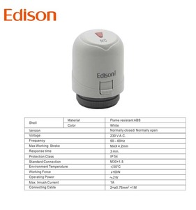 Attuatore Termico <span class=keywords><strong>Elettrico</strong></span> 230V a 4 Fili, Design Moderno per Radiatori a Pavimento con Effetto Fiamma per Hotel, Ville e Appartamenti - Product Image 3