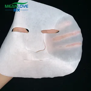 Lembar Masker Wajah Kecantikan Cahaya 60G Jepang, Diskon Besar Serat Putih Katun