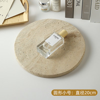 YDSTONE luxe marbre pierre travertin plateau de service ovale Rectangle bijoux plateau de rangement pour la décoration de la maison