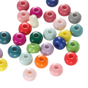 Cuentas Acrílicas Redondas Planas <span class=keywords><strong>de</strong></span> Colores, 4*7mm, 50 Piezas/Bolsa, Cuentas Sueltas para Abacus, Accesorios para Joyería Hecha a Mano - Product Image 3