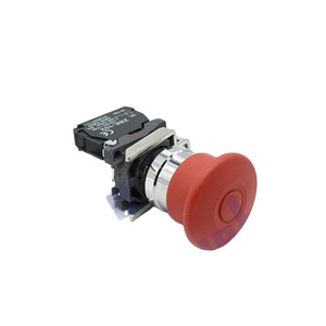 IEHC YB5(XB5)-AS142 Bouton d'arrêt d'urgence en plastique, tête de champignon rouge, 40MM, avec verrouillage et LED, IP40, 22mm - Product Image 3