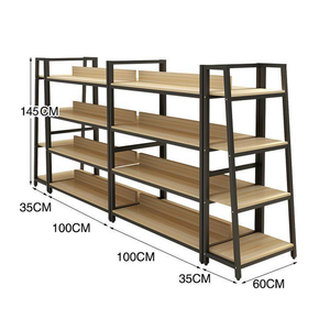 Dễ Dàng Lắp Ráp Vẻ Đẹp Cửa Hàng Cửa Hàng Cửa Hàng Mỹ Phẩm Hiển Thị Kim Loại Và Gỗ Đảo Kệ Cho Linh Hoạt Sản Phẩm <span class=keywords><strong>Showcase</strong></span> - Product Image 2