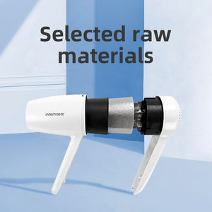 बाथरूम हेअर ड्रायर एबीएस इलेक्ट्रिक दीवार घुड़सवार फांसी होटल हेयर ड्रायर secador डे pelo धारक आधार पंच के साथ नि: शुल्क - Product Image 5