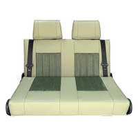 360 °   Asiento Giratorio de 2 Plazas, 90 °   Posiciones de Bloqueo, Cama Plegable de Doble Cara, para Modificación de Autocaravanas, Furgonetas, Campers y Autobuses