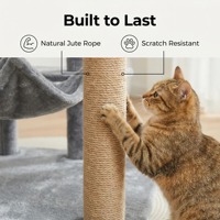 Vente directe usine : Arbre à chat de luxe classique et moderne, grande taille, en bois et sisal, taille personnalisable, avec fonctions d'escalade et de grattage sécurisées