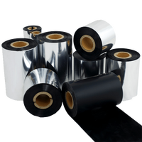 Pita Transfer termal TTR pita Printer komputer Resin perawatan cuci TDR380 45mm * 300m digunakan untuk pita tekstil dan garmen