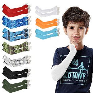 Summer Unisex Sun Protection Arm Sleeves One Size Quick Drying Ice Silk Outdoor Sports UV Protection Finger Exposing - Product Image 1