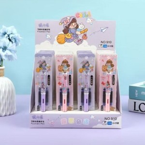 Stylo plume Ni Xiaoxi, pointe EF 0.38mm, design de dessin animé, cartouches d'encre rechargeables pour la pratique de la calligraphie - Product Image 2