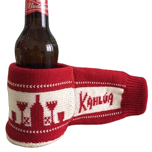 Moufle à bière en crochet Porte-gant tricoté Mitaines tricotées à boire - Product Image 1